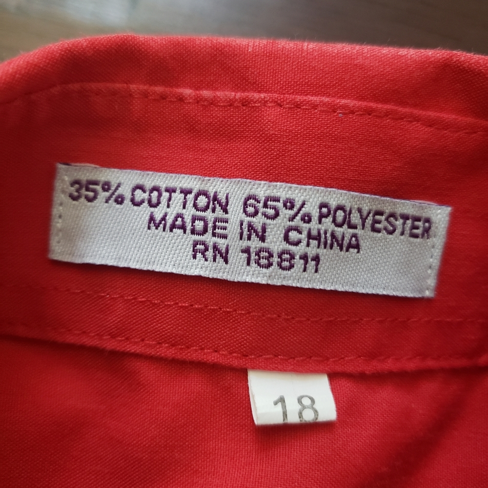 Red Stefano Button Down - image 3